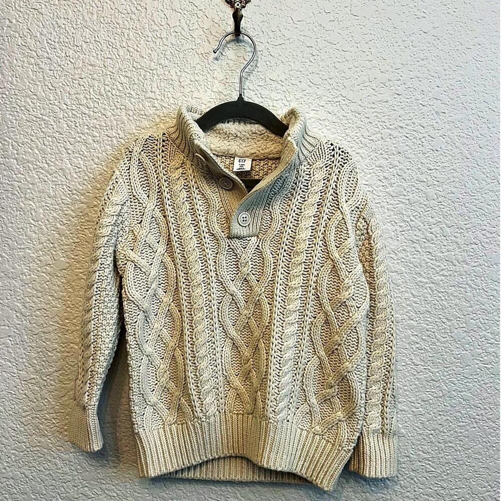 Baby gap cream cable knit